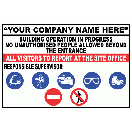 Construction Site Sign - Company 2