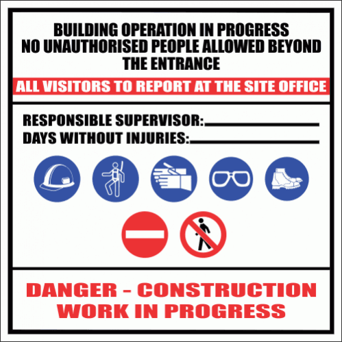 Construction Site Sign 5