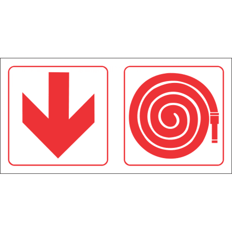 Fire Hose Ahead Safety Sign