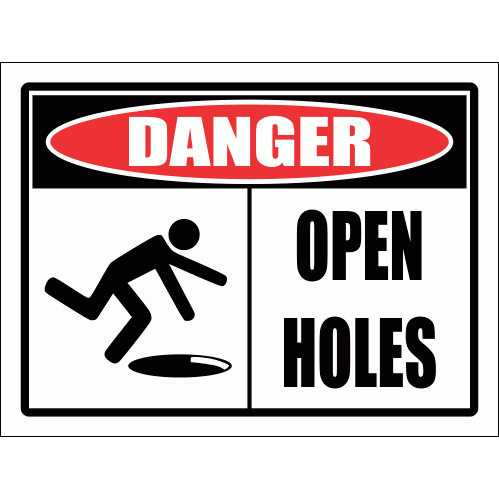 Open Hole Sign