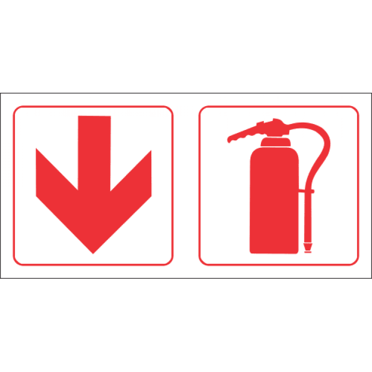 Fire Extinguisher Ahead Safety Sign